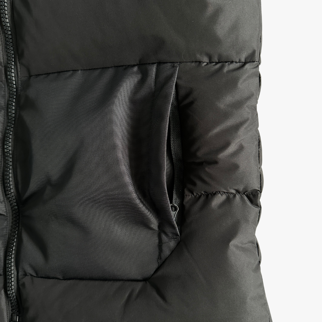 Black Decoded Hooded Puffer Jacket