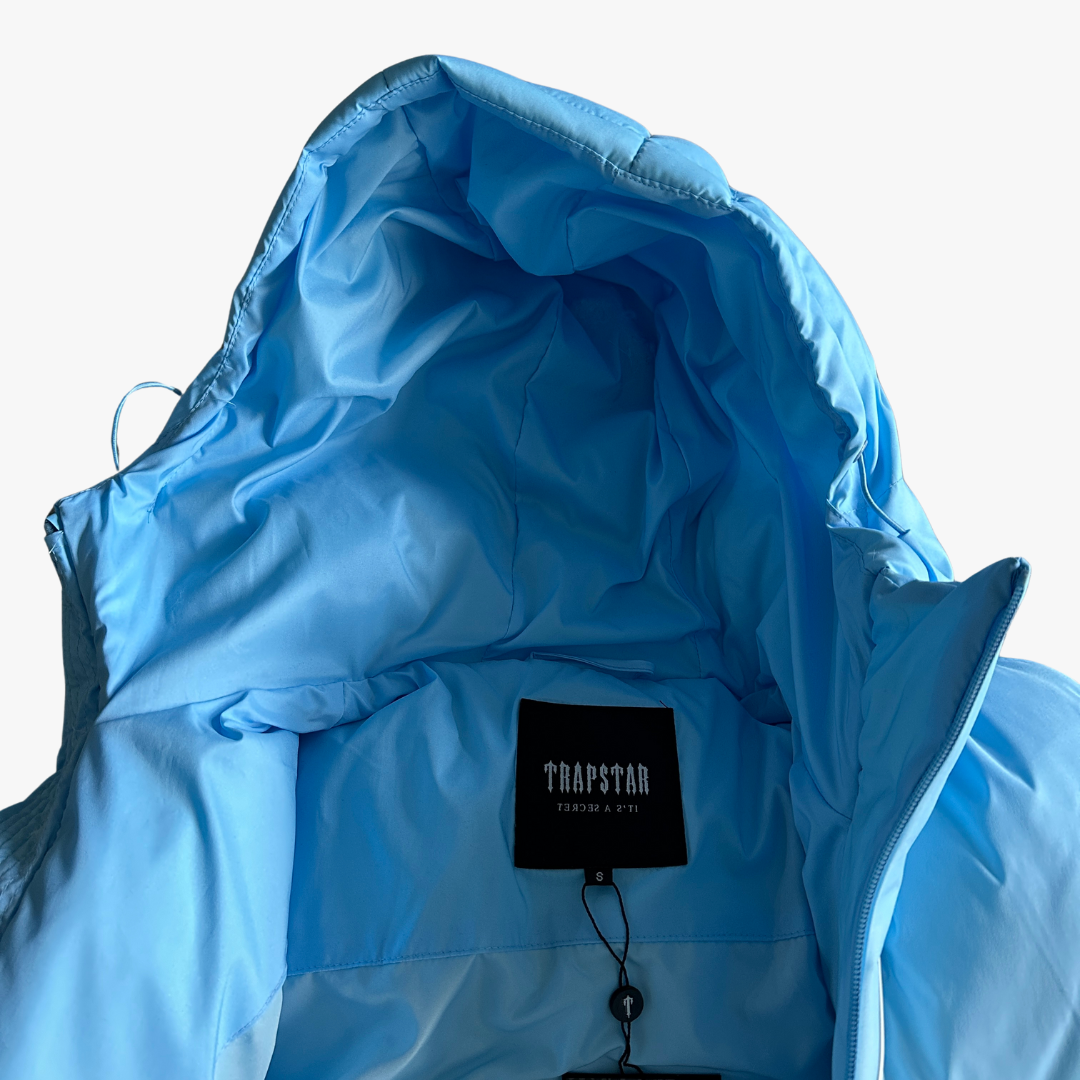 Blue Gradient Decoded 2.0 Hooded Puffer Cashmere Jacket