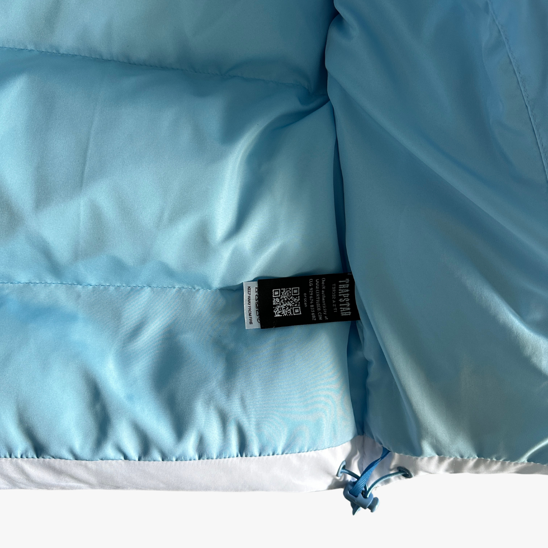 Blue Gradient Decoded 2.0 Hooded Puffer Cashmere Jacket