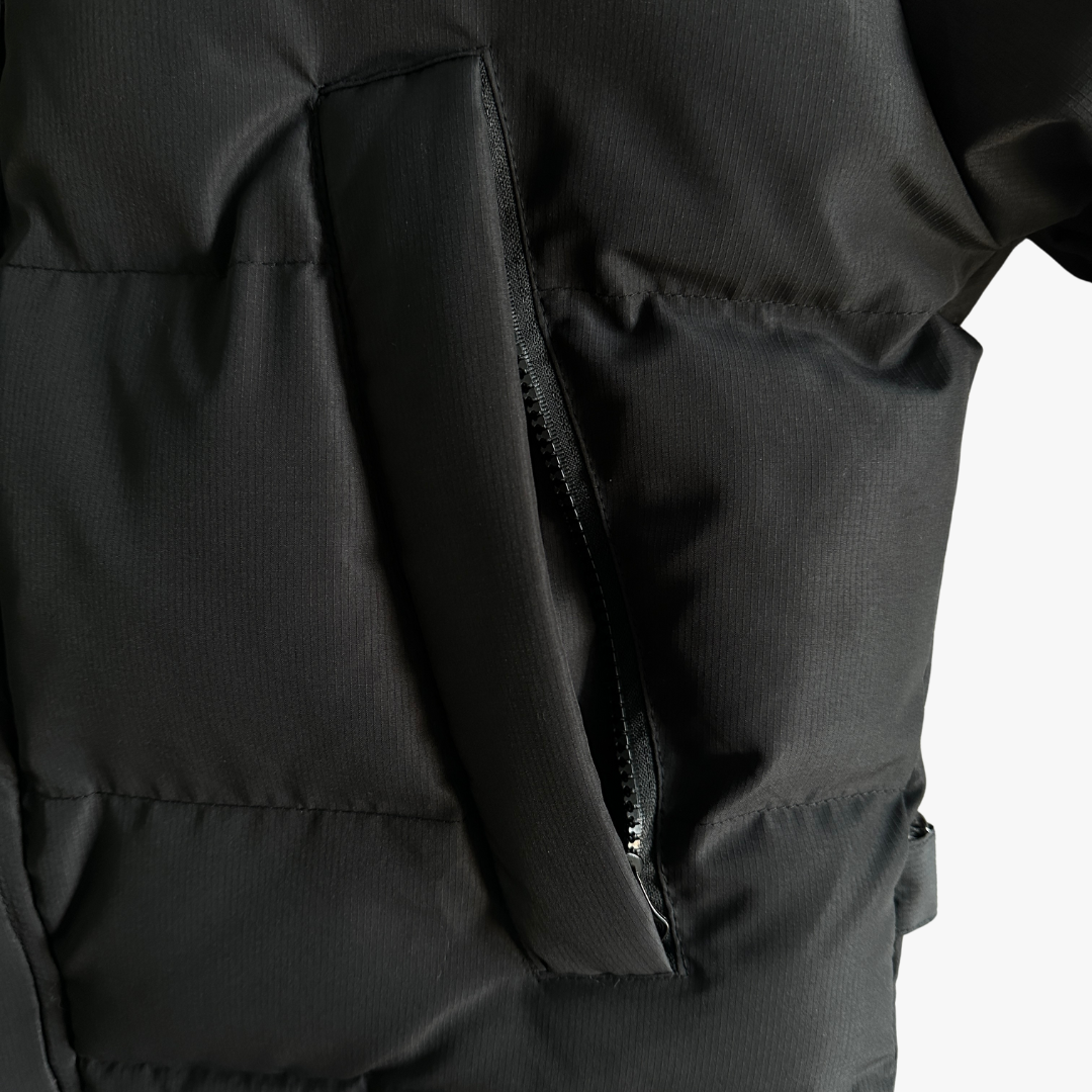 Total Black 2022 Decoded Hooded Puffer Jacket