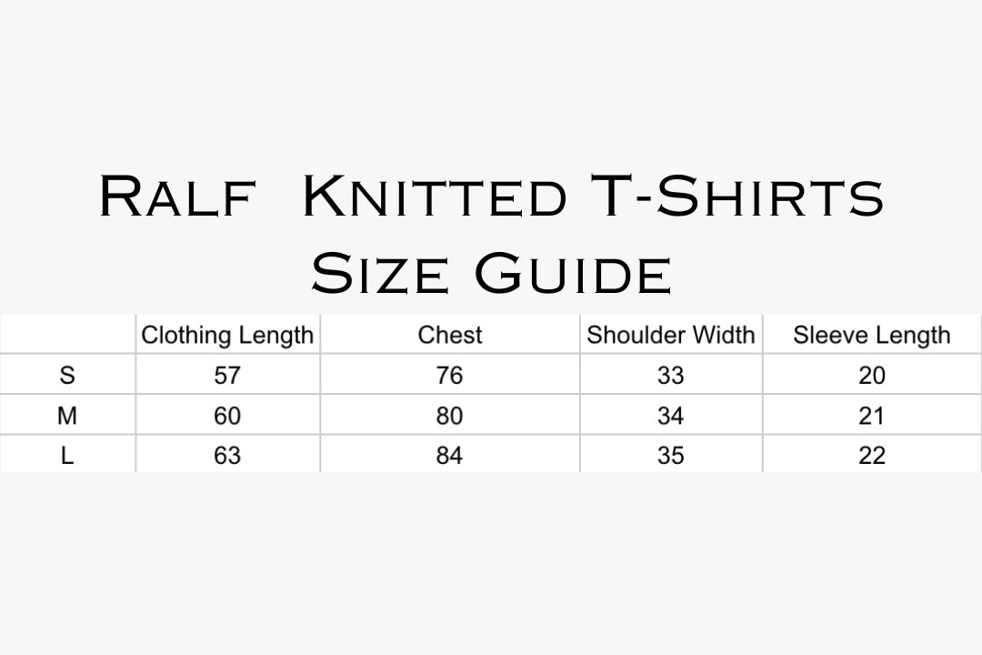 Women’s / Ralf Knitted T-Shirts - Variety of Colors