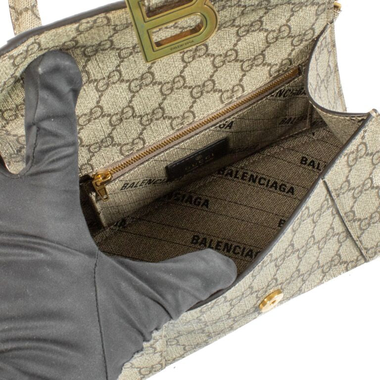GG x Blnciaga Small Hourglass Bag