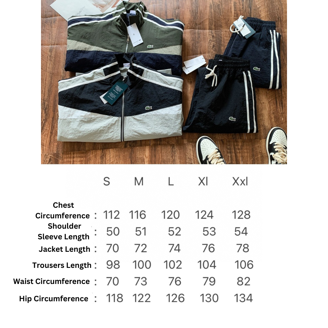 Lcoste Grey/Navy Blue Tracksuit