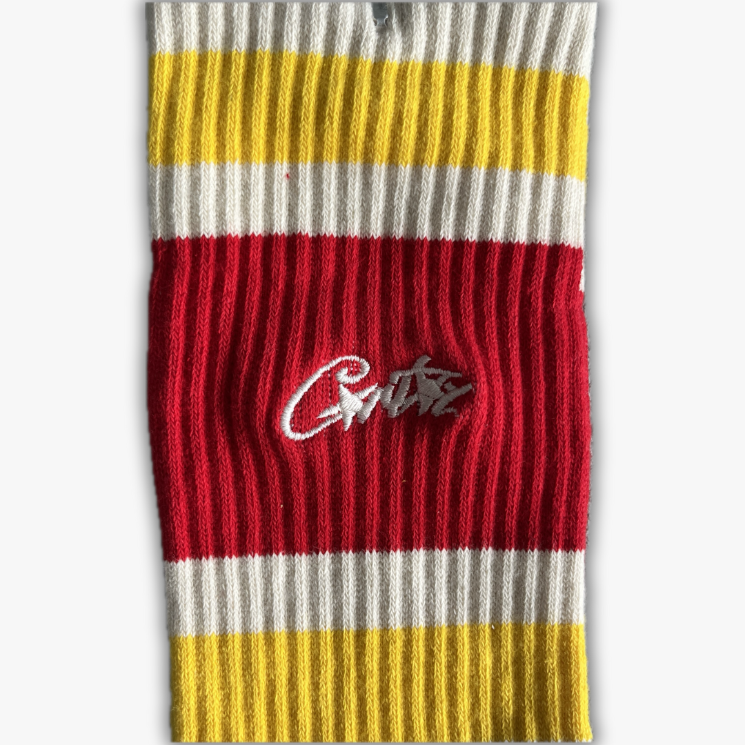 Crtz Socks Beige-Red-Yellow