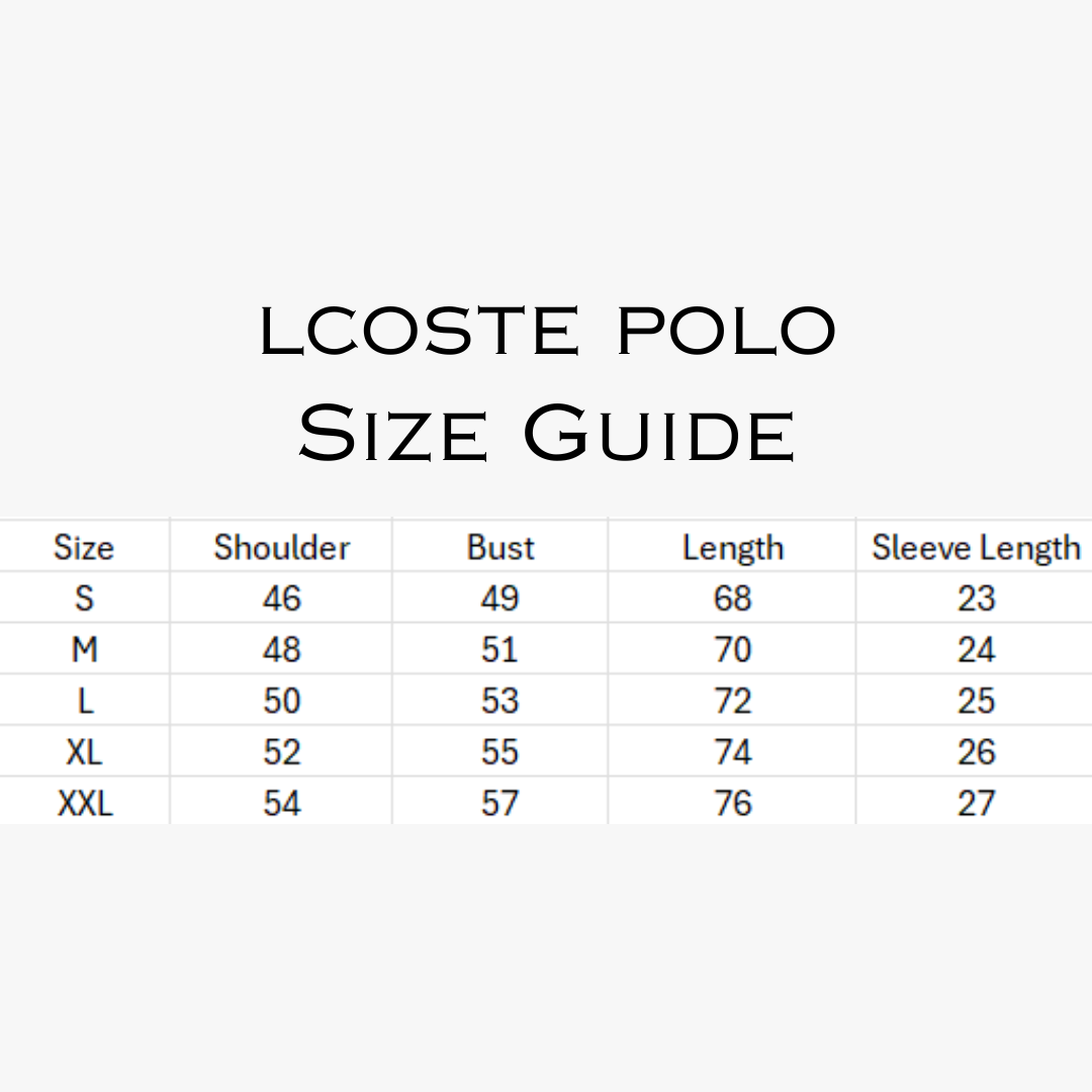 Lcoste Old School Polo Shirts - 3 Colorways