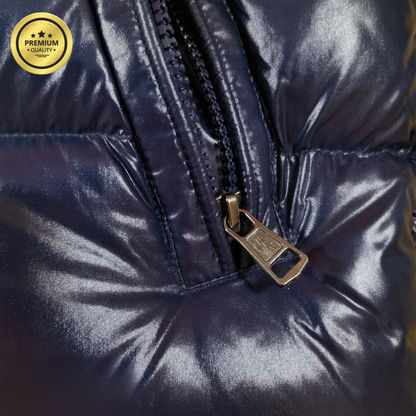 Navy Blue MAYA [Premium Quality] Hooded Puffer Jacket