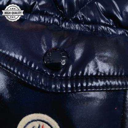Navy Blue MAYA [High Quality] Hooded Puffer Jacket