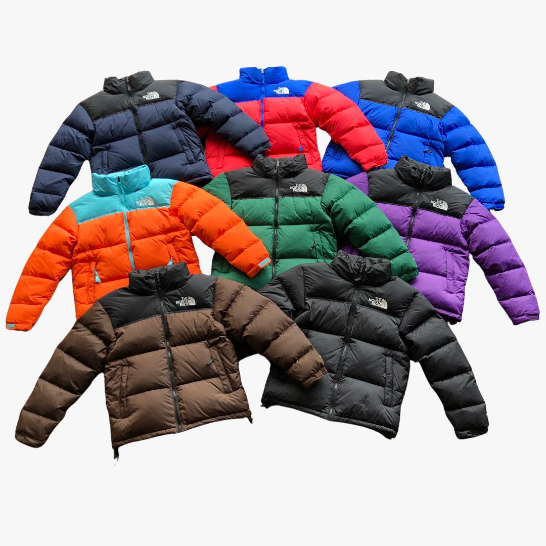 Classic Red/ Blue 700 Puffer Jacket With Detachable Hood
