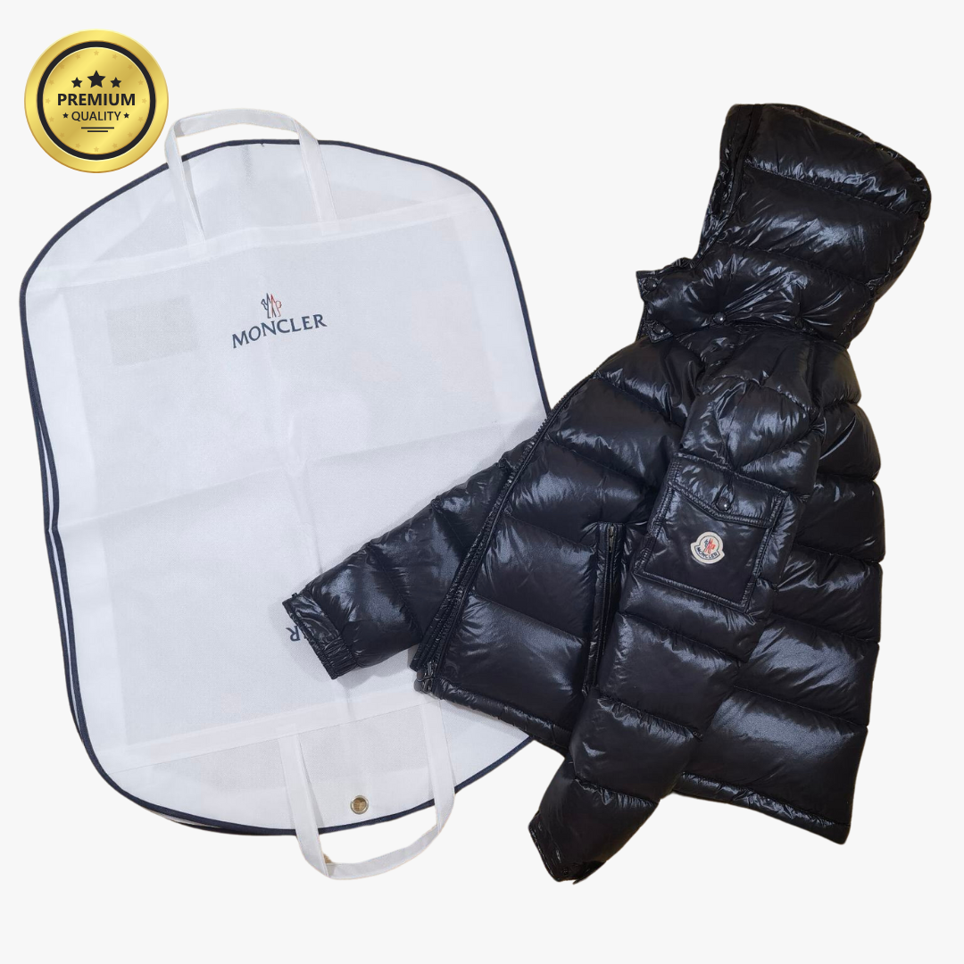 Black MAYA [Premium Quality] Hooded Puffer Jacket