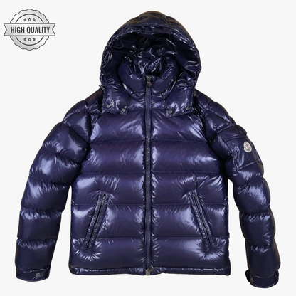 Navy Blue MAYA [High Quality] Hooded Puffer Jacket