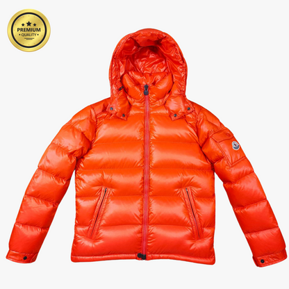 Orange MAYA [Premium Quality] Hooded Puffer Jacket