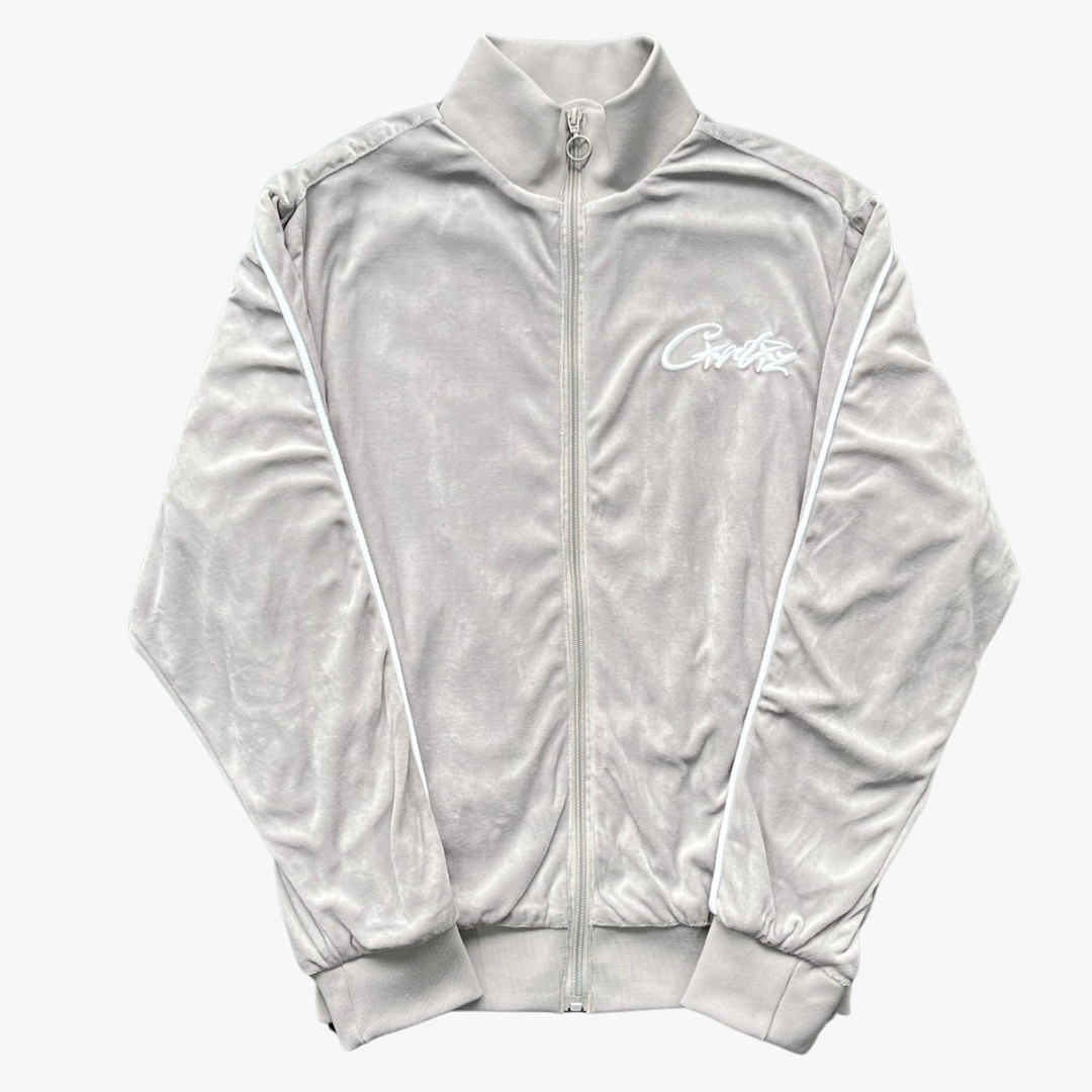 Grey Velour Jacket