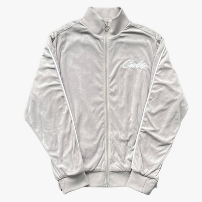 Grey Velour Jacket