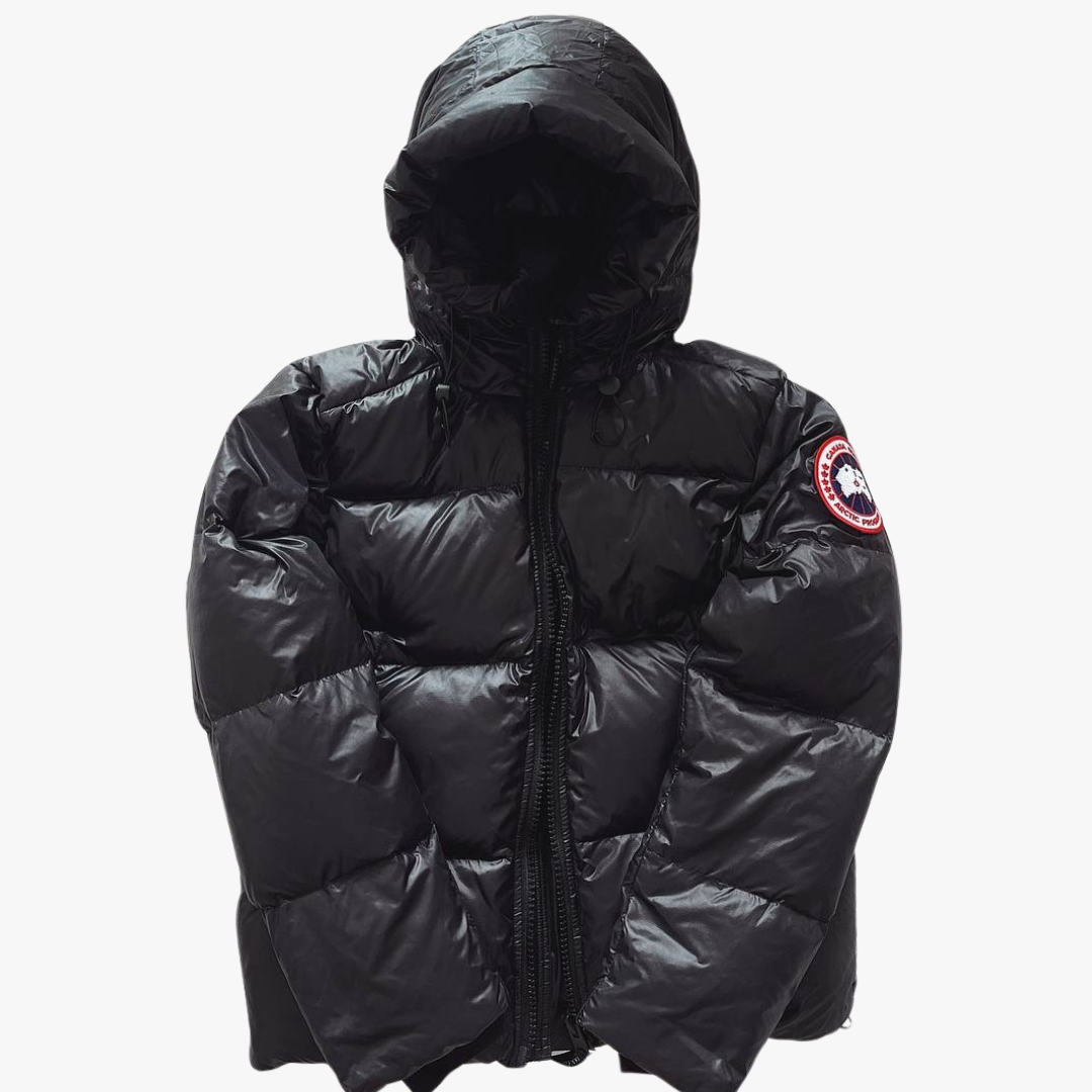 Black/ Red Label Crofton 2252M Hooded Puffer Jacket