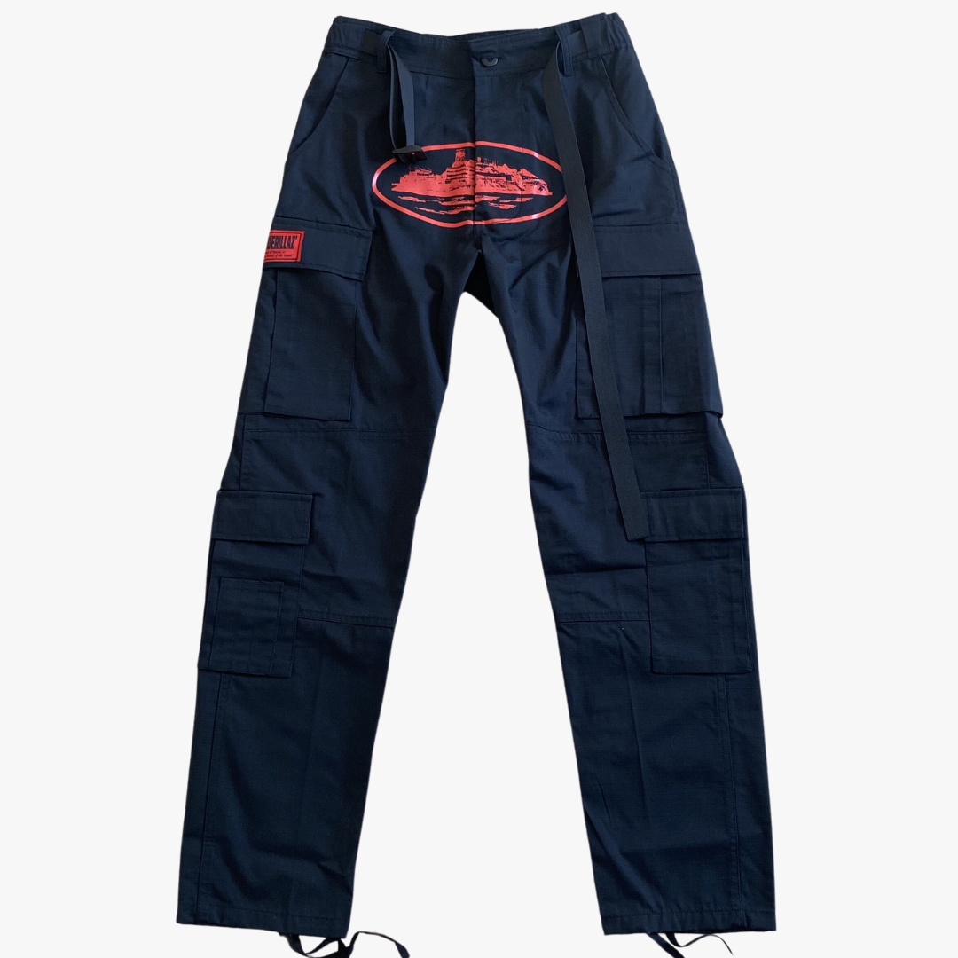 Black/Red Alcatraz Cargo Pants