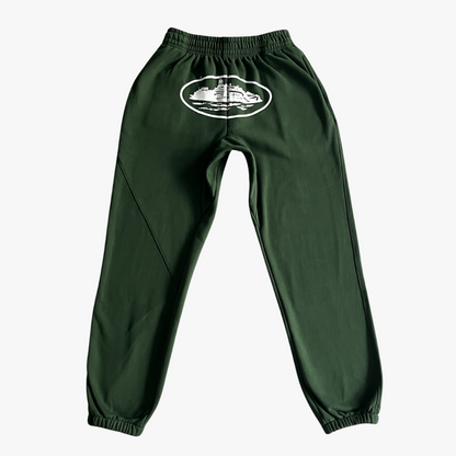 Dark Green/White Alcatraz Pants