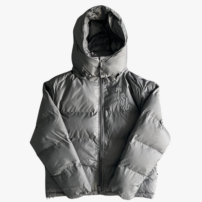 Grey Shooters Detachable Hooded Puffer Jacket