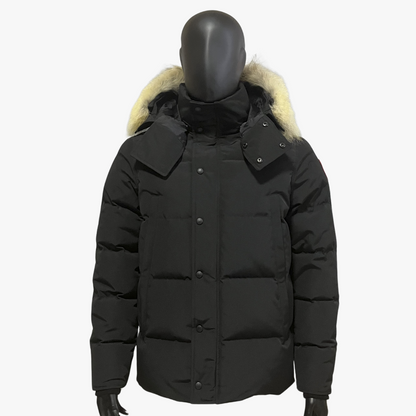 Black/ Red Label Wyndham Hooded Puffer Jacket