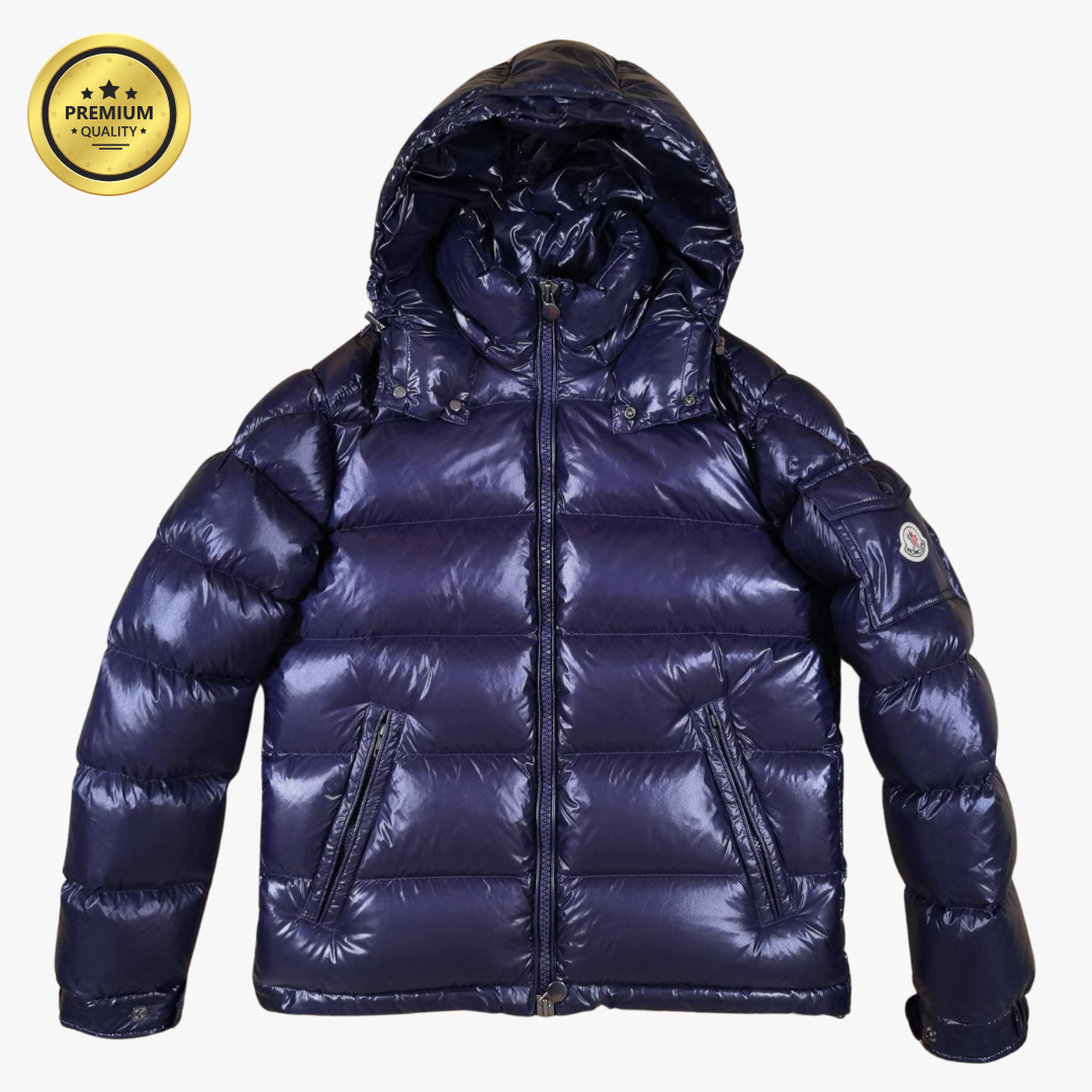 Navy Blue MAYA [Premium Quality] Hooded Puffer Jacket
