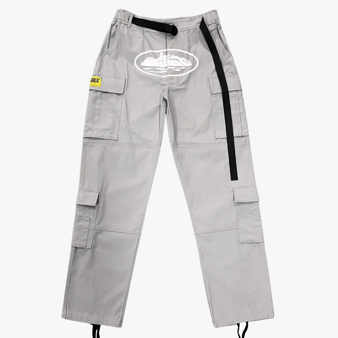 Grey/White Alcatraz Cargo Pants