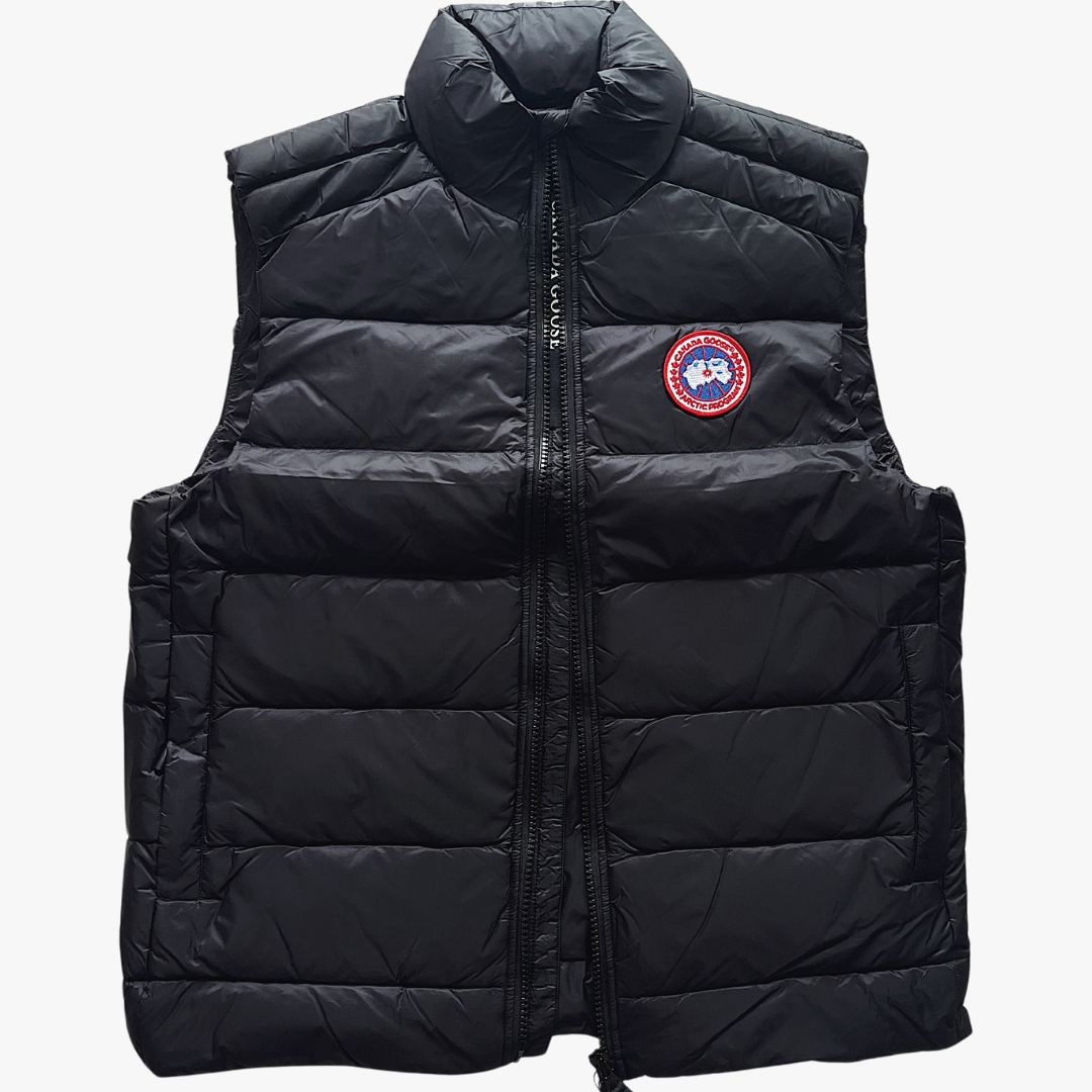 Black/ Red Label Crofton Vest Puffer Jacket