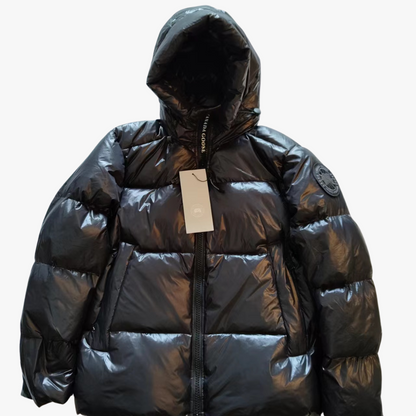 Black/ Black Label Crofton 2252M Hooded Puffer Jacket