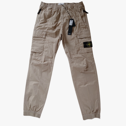 Beige Paracadute Cargo Pants