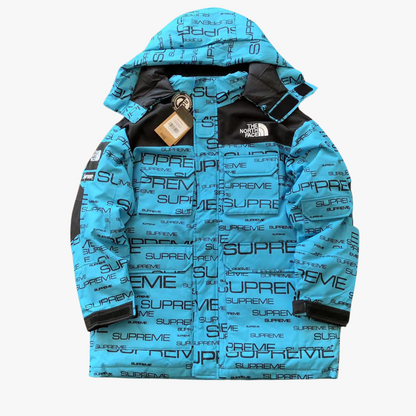 TNF x SPRM Blue Detachable Hood Puffer Jacket