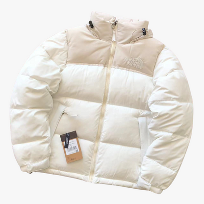 Total White 600 Classic Puffer Jacket With Detachable Hood