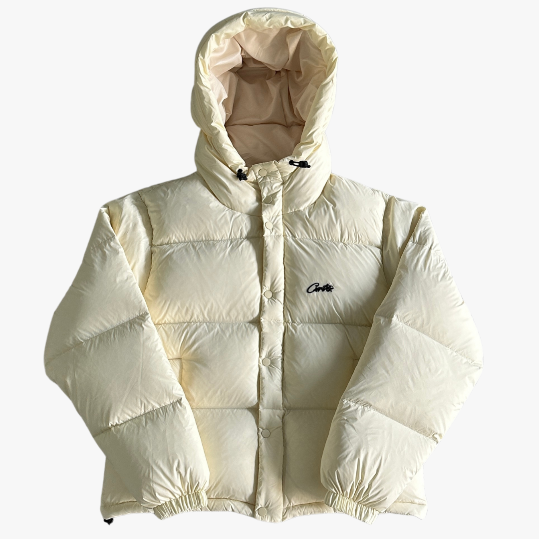 White Bolo V2 Hooded Puffer Jacket