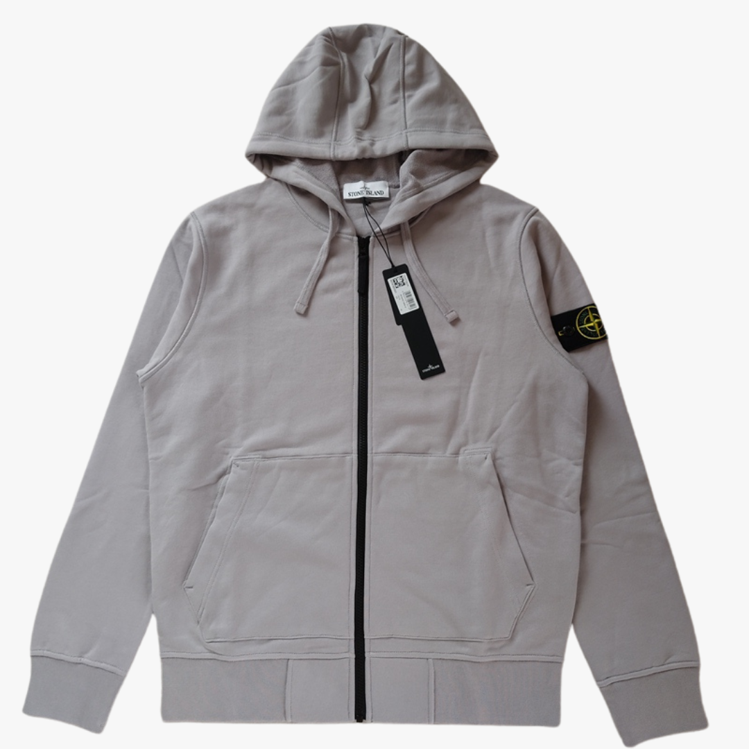Pigeon Grey Zip Hoodie Jacket