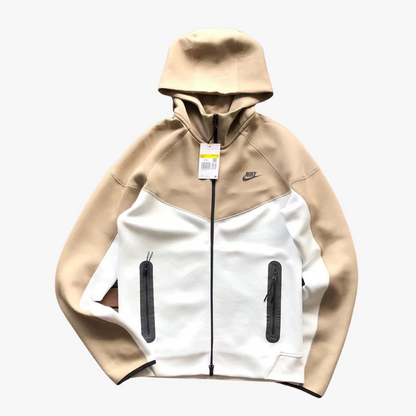Khaki/ White Tech Fleece Jacket (2023)