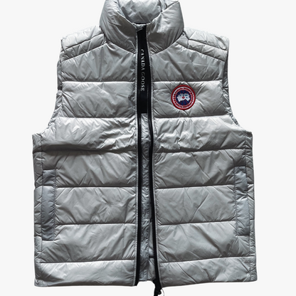Silver/ Black Label Crofton Vest Puffer Jacket