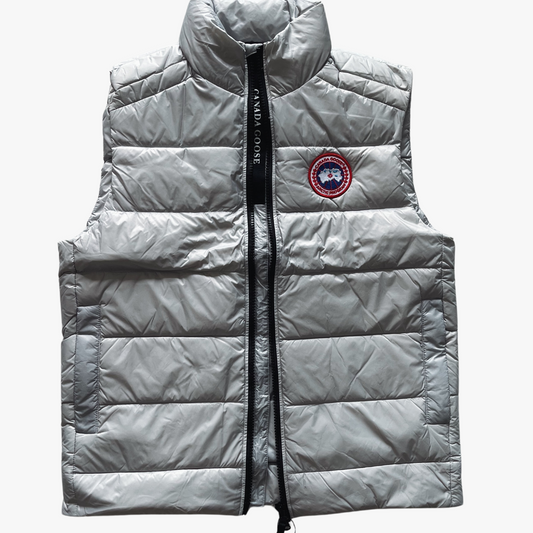 Silver/ Black Label Crofton Vest Puffer Jacket