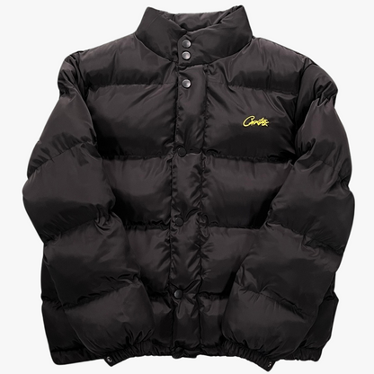 Black/ Yellow Bolo Puffer Jacket