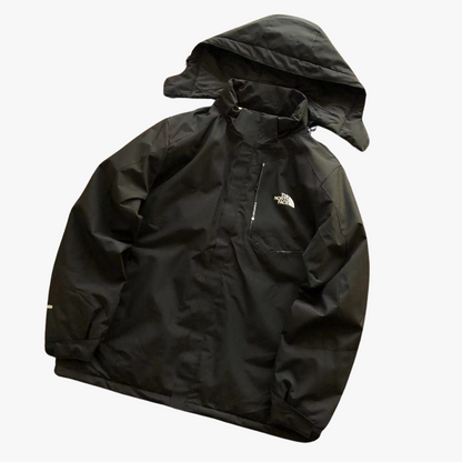 Black Detachable Hood Sports Wear Jacket