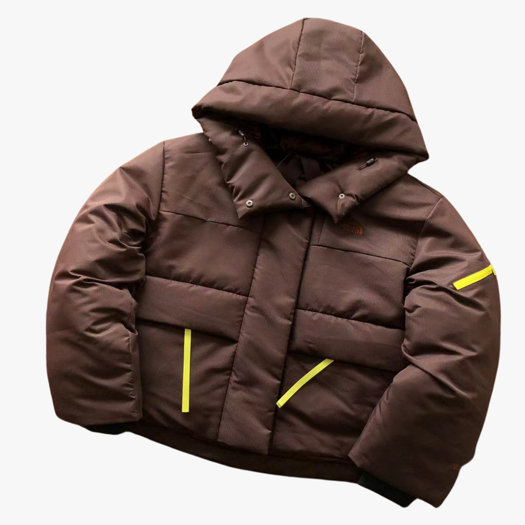 Brown 700 Women's Hooded Puffer Jacket