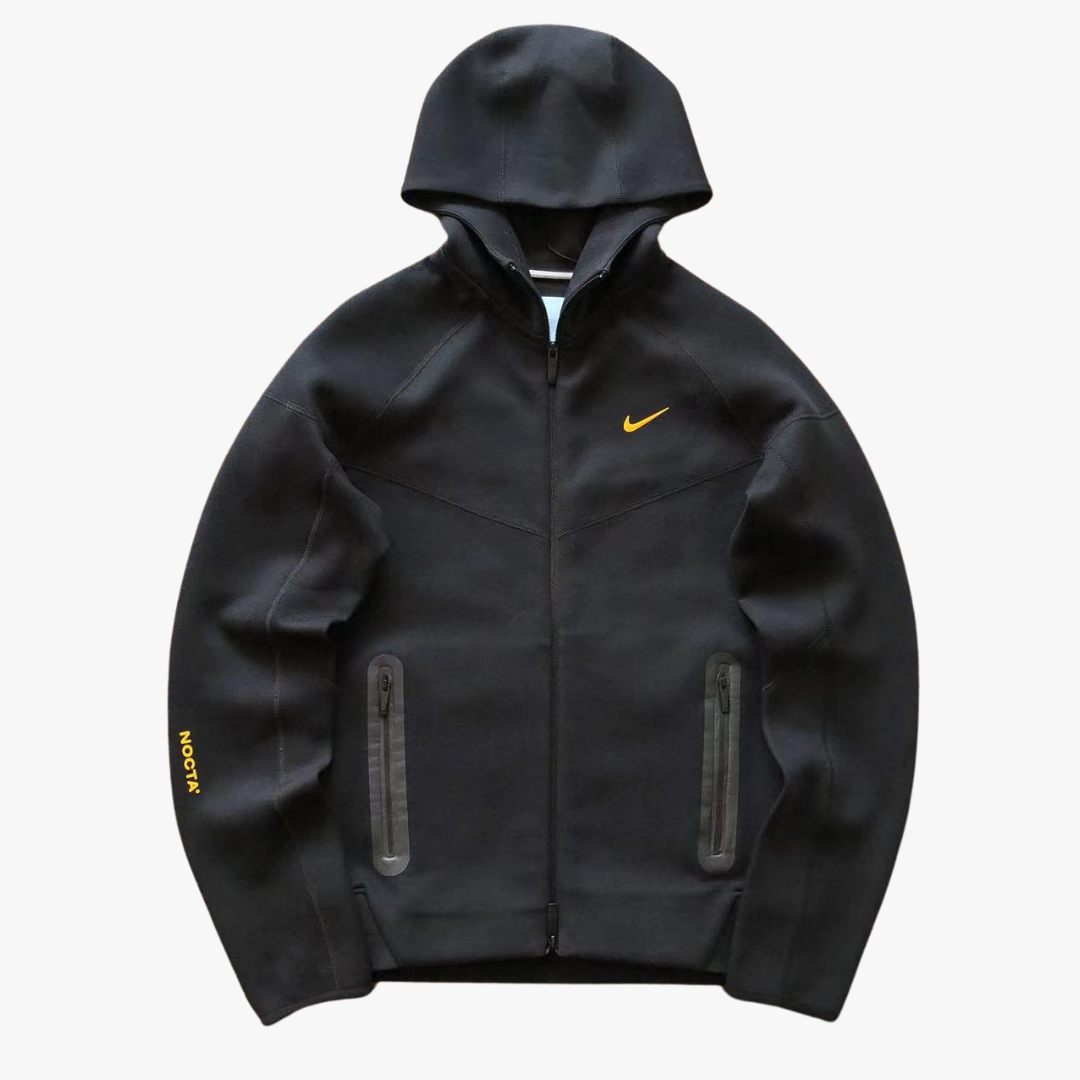 Black/ Yellow Nocta Tech Fleece Jacket (2023)