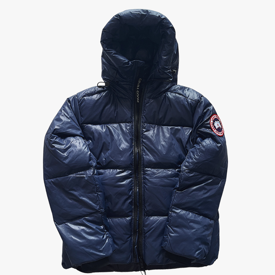 Navy Blue/ Red Label Crofton 2252M Hooded Puffer Jacket