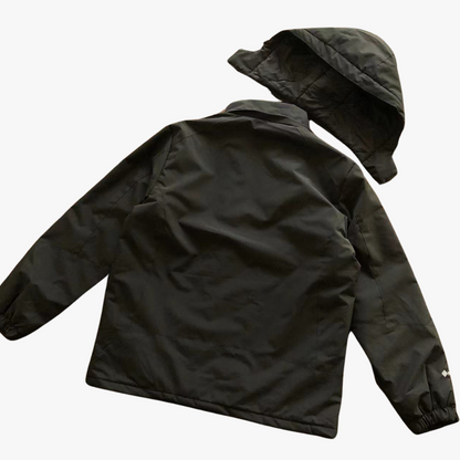 Black Detachable Hood Sports Wear Jacket