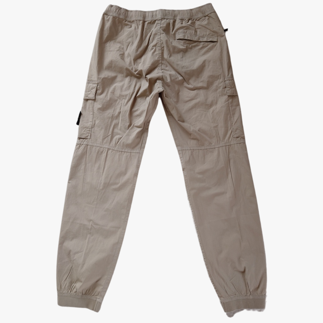 Beige Paracadute Cargo Pants