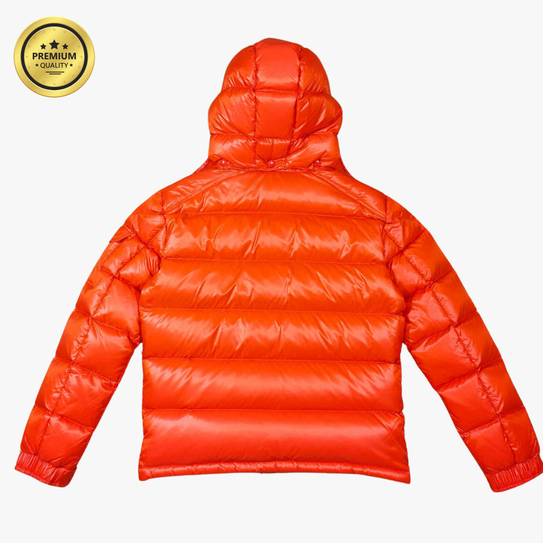 Orange MAYA [Premium Quality] Hooded Puffer Jacket