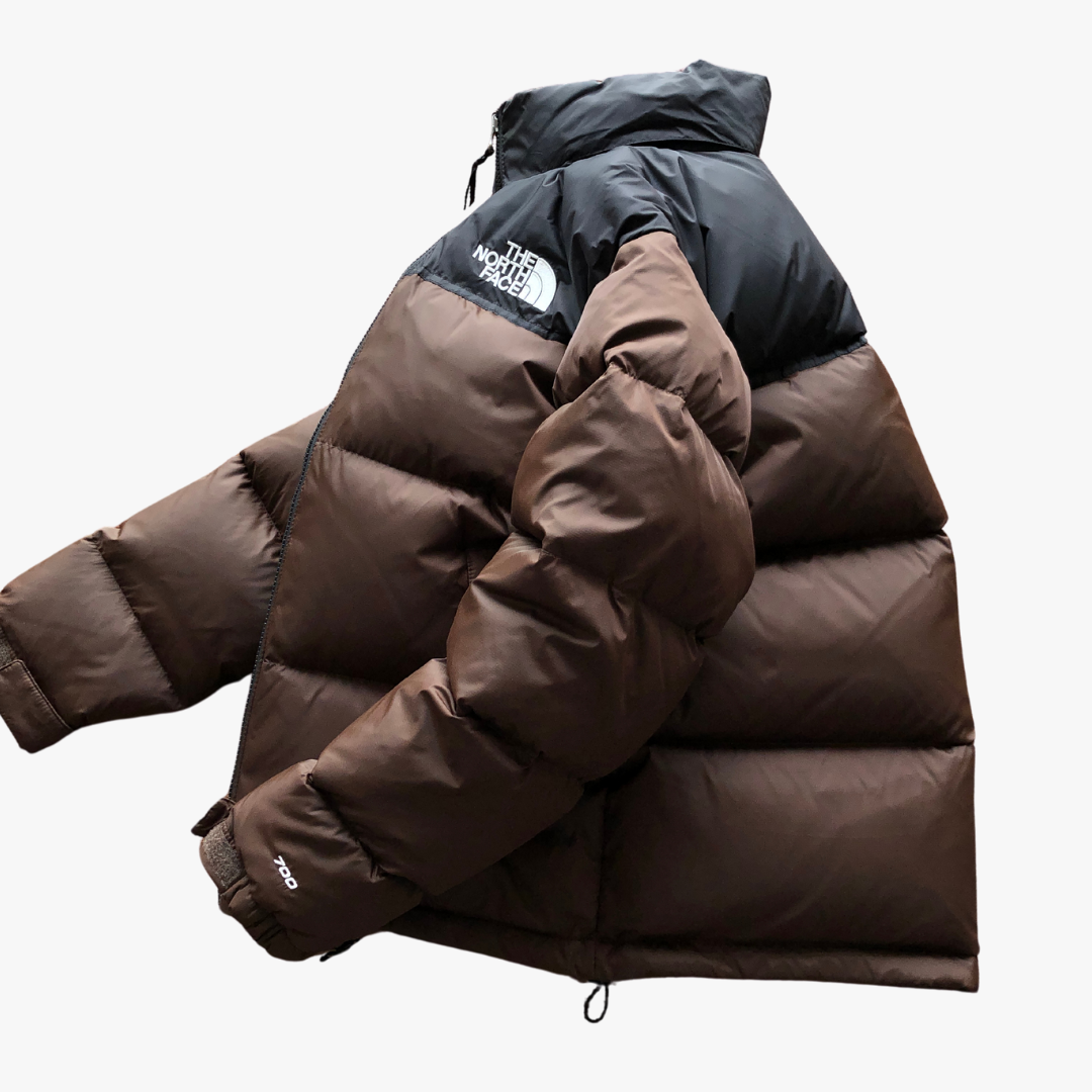 Classic Brown 700 Puffer Jacket With Detachable Hood