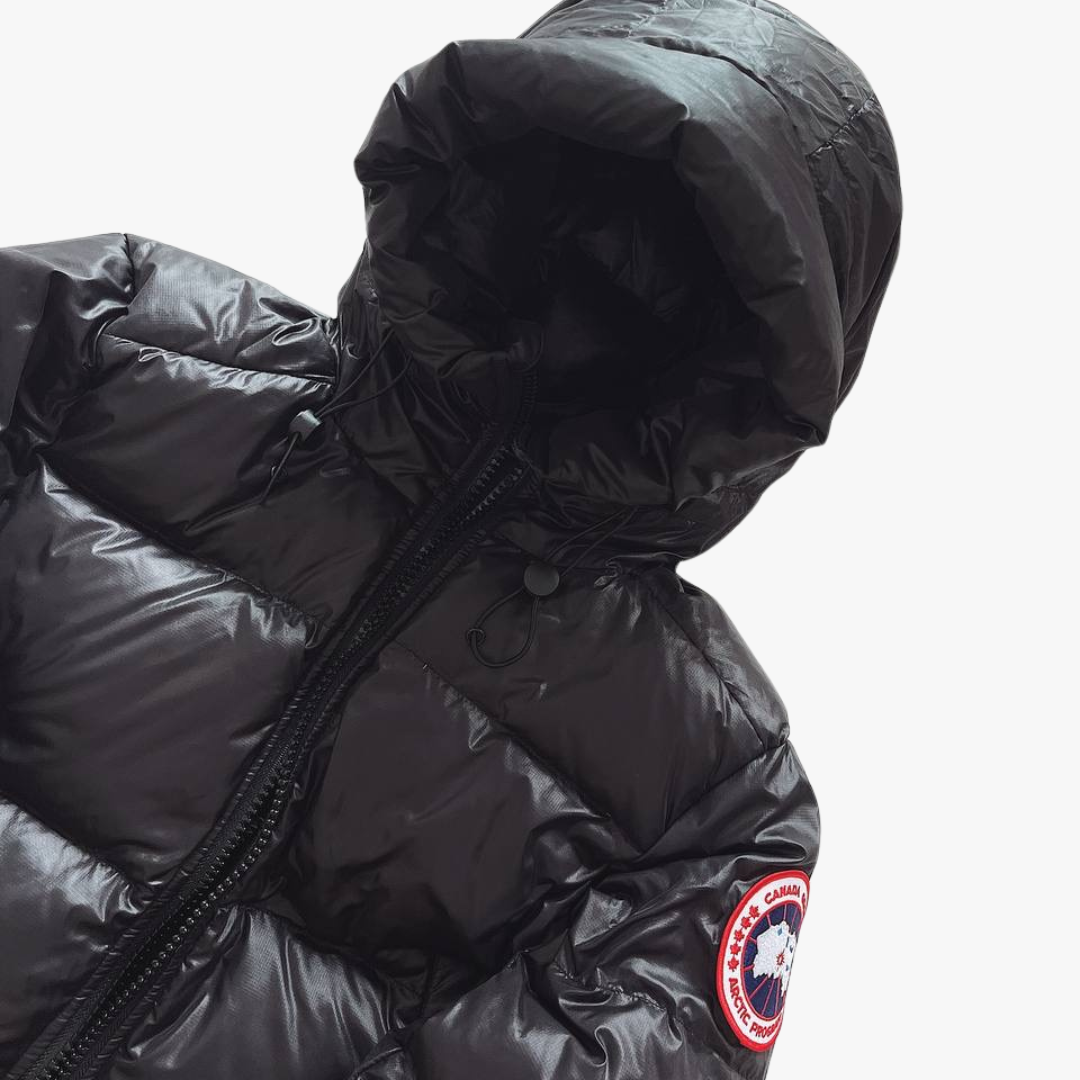 Black/ Red Label Crofton 2252M Hooded Puffer Jacket