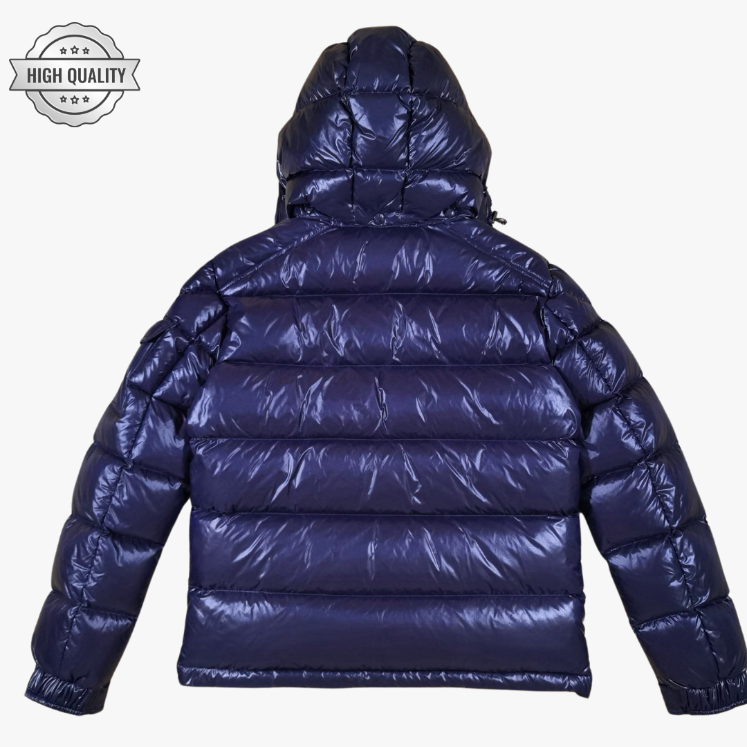 Navy Blue MAYA [High Quality] Hooded Puffer Jacket