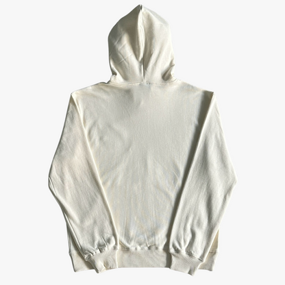White Satin C-star Applique Hoodie