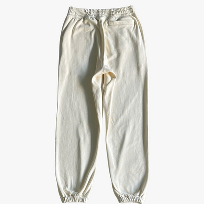 White Satin C-star Applique Pants