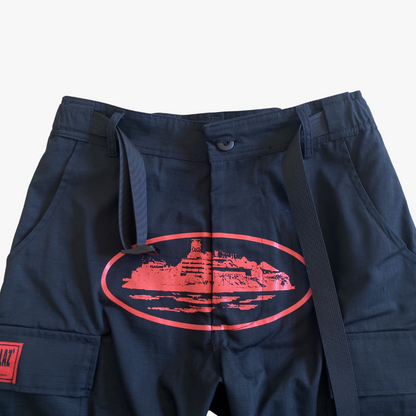 Black/Red Alcatraz Cargo Pants