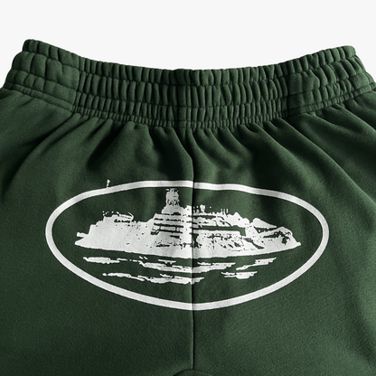 Dark Green/White Alcatraz Pants