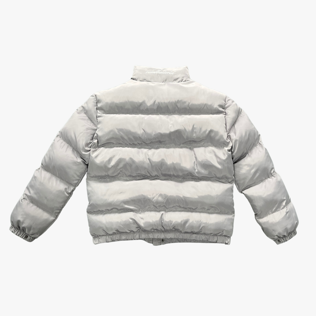 Light Grey Bolo Puffer Jacket
